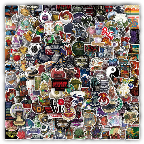200 Dungeons & Dragons Variety Stickers Pack